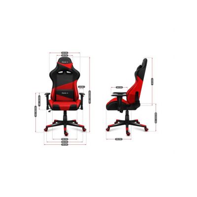 11. Huzaro Force 6.2 Gaming-Stuhl aus rotem Netzgewebe