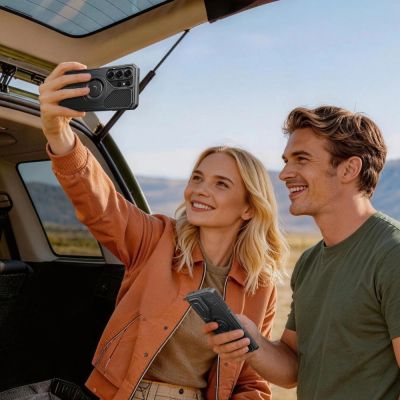 7. Tech-Protect Kevlar MagSafe 2er-Set Schutzhülle für Samsung Galaxy S26 Ultra – Schwarz