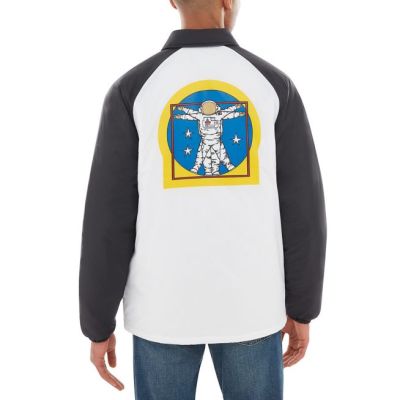 4. Vans X Space Voyager NASA Torrey Wattierte MTE Herrenjacke Weiß/Schwarz - VN0A3HXZWUZ