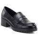 Schwarze Damen-Mokassins mit hohem Absatz, Potocki SZ12870