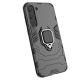 3. Ring Armor Hülle für Samsung Galaxy S23+ gepanzerte Hülle magnetischer Haltering schwarz