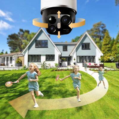 8. Dreame Navo Elite 1 Outcam 360°-Außenkamera mit Solarpanel – weiß
