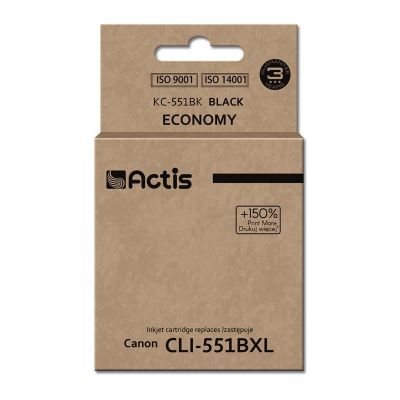 Actis KC-551Bk Tinte (ersetzt Canon CLI-551BK; Standard; 12 ml; schwarz)