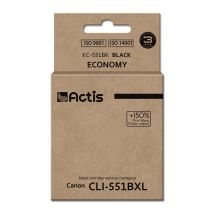 Actis KC-551Bk Tinte (ersetzt Canon CLI-551BK; Standard; 12 ml; schwarz)