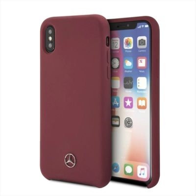 Mercedes Silicone Line iPhone X/XS Hülle - Rot