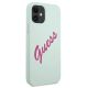 4. Guess GUHCP12SLSVSBF iPhone 12 mini 5.4" blau fuchsia/blau fuschia Hardcase Silikon Vintage