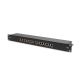 6. Digitus Patchpanel 19 Zoll, 16x RJ45, LSA-Level, Cat. 6, geschirmt, 1 HE, schwarz, Kabelführung