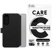 CARE by PanzerGlass Feature Tango 2in1 Wallet Qi Case für Samsung Galaxy S25 Edge - Schwarz