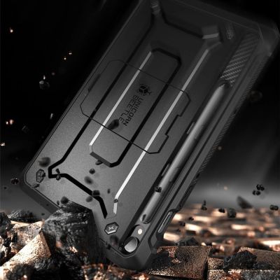5. Unicorn Beetle Pro Supcase Hülle für Samsung Galaxy Tab S9 11.0 / S9 FE / S10 FE / S10 Lite 10.9 X710 / X716B / X510 / X516B / X520 / X526 / X400 / X406B - Schwarz