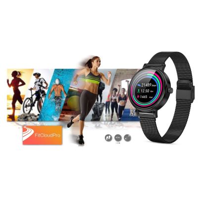 9. RUBICON SMARTWATCH RNBE64-3 SCHWARZ Damenuhr