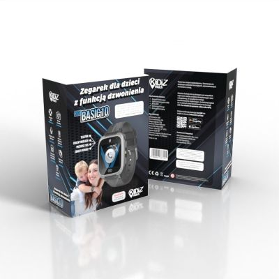 3. KiDiZ Basic Smartwatch für Kinder, schwarz