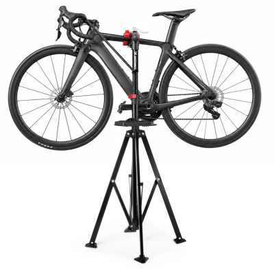 11. Wozinsky WQX-180 Fahrradreparaturständer für Fahrräder von 22 bis 29 Zoll mit 360°-Arm – Schwarz