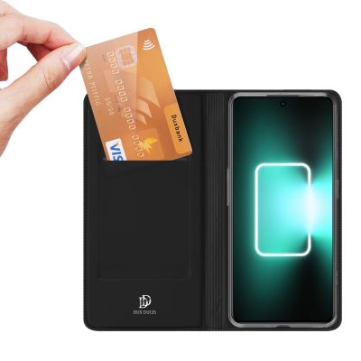 2. Dux Ducis Skin Pro Hülle für Realme GT Neo 5 / Realme GT3 Flip Cover Card Wallet Stand Schwarz
