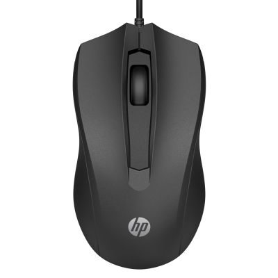 HP Kabelmaus 100 Schwarz 6VY96AA