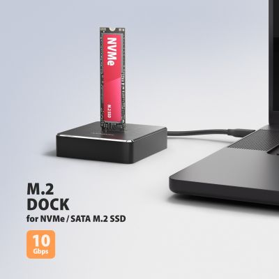 3. Axagon ADSA-M2C11 Festplatten-Dockingstation USB 3.2 Gen 2 (3.1 Gen 2) Typ-C Schwarz