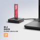 3. Axagon ADSA-M2C11 Festplatten-Dockingstation USB 3.2 Gen 2 (3.1 Gen 2) Typ-C Schwarz