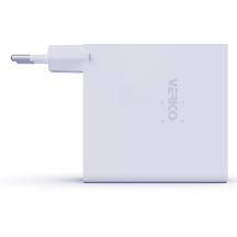Verico 4OJ-ABGWE1-N1 Ladegerät für Mobilgeräte (Laptop, Smartphone, Tablet, Handy), Weiß, AC-Schnellladefunktion, intern