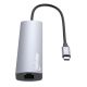 5. Manhattan 153959 Kabelgebundene Dockingstation USB 3.2 Gen 1 (3.1 Gen 1) Typ-C Silber