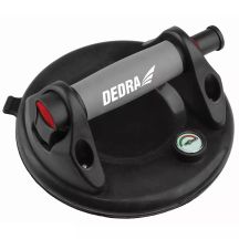 DEDRA DED06P30 Saugnapf mit Vakuumpumpe und Manometer (200 mm, 120 kg)