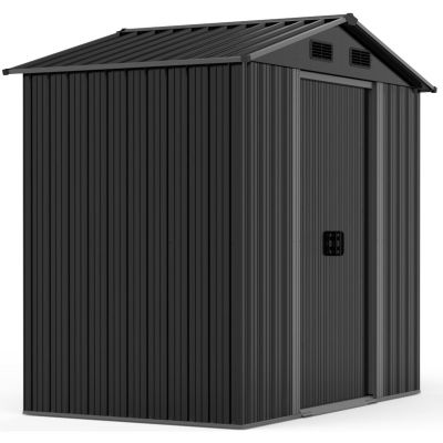 8. Metall-Gartengerätehaus 125 x 195 x 207 cm