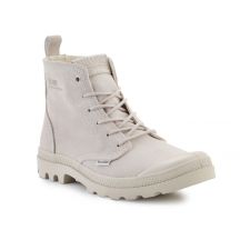 Palladium Pampa Hi Skin U 74379-155-M Weiße Kappe Graue Schuhe