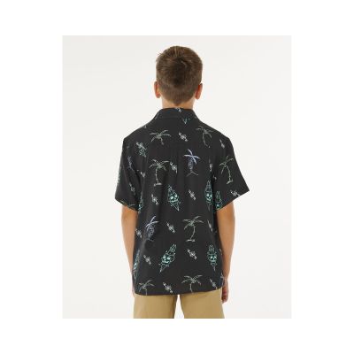 3. RIP CURL Eternal Shred Kurzarmhemd - Junge Schwarz