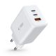 7. Tech-Protect C65W Netzwerkladegerät 2x USB-C PD 65W / USB-A QC 3.0 - Weiß