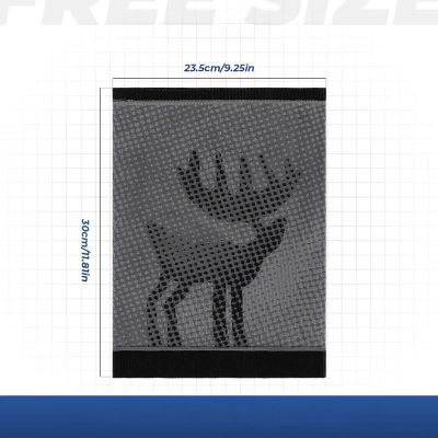 6. Qunature 11230014002 Skischal, Sport-Bandana, Einheitsgröße - schwarz