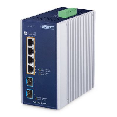 PLANET Industrieller 4-Port PoE++ Switch IGS-1000-4UP2X