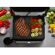 11. ELDOM KONTAKTGRILL GK200 2000W, TEMPERATURREGELUNG, ZWEI FETTBEHÄLTER, PLATTEN MIT ANTIHAFTBESCHICHTUNG