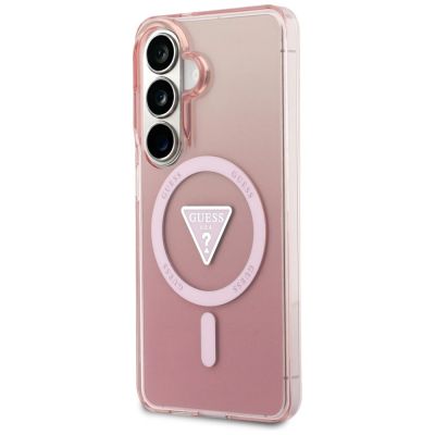 2. Guess IML Gradient Triangle MagSafe Hülle für Samsung Galaxy S26 - Pink