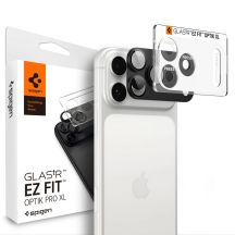 Spigen Optik Pro XL Glas.tR EZ Fit Displayschutzfolie aus gehärtetem Glas für iPhone 18 Pro Max – Dunkelgrau