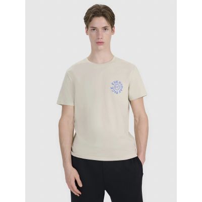 Herren T-Shirt mit normalem Aufdruck 4F 4FWSS25TTSHM1980-83S