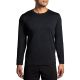 4. Luxe Langarm-Lauf-T-Shirt für Herren, Schwarz