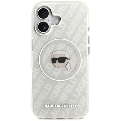 3. Karl Lagerfeld IML Karl Head Logo MagSafe iPhone 17 Hülle - Grau