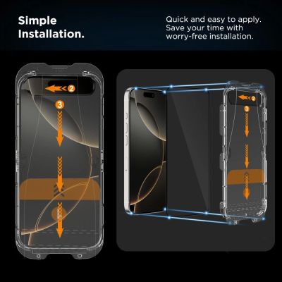 4. Tech-Protect Quick Set+ Panzerglas 2er-Pack für iPhone 15/16