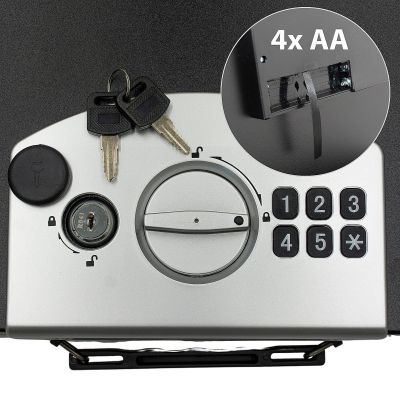 12. Tresor mit Digitalschloss 32,4 x 12,7 x 25,5 cm 1068756 SASKA GARDEN