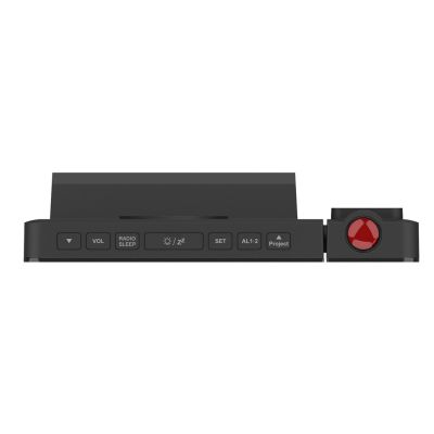 8. GREENBLUE DIGITAL-LED-ALARMRADIO MIT GREENBLUE-PROJEKTOR, FM-RADIO, ALARM, UHR 12/24, USB-NETZTEIL 5V DC + CR2032 GB172