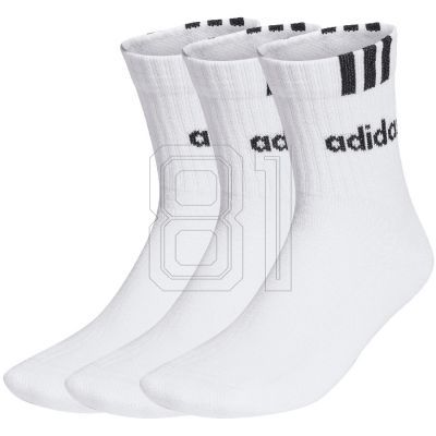 Adidas 3-Streifen Linear Half-Crew Gepolsterte 3er-Socken HT3437