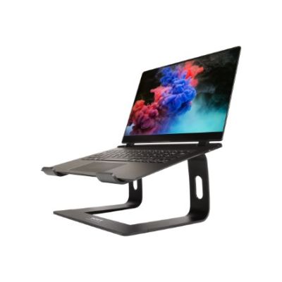 11. Port Designs 901103 Laptopständer, Notebookhalter, Aluminium, Schwarz, 39,6 cm (15,6 Zoll)