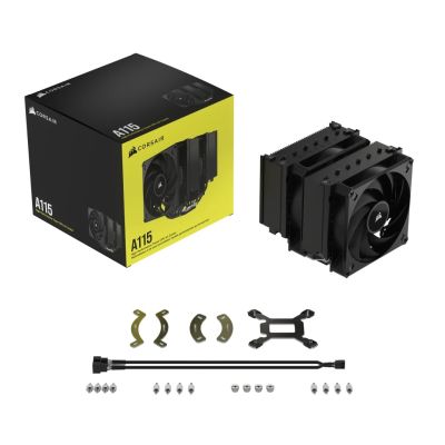 17. Corsair AF ELITE A115 Prozessor-Luftkühler 14cm Schwarz 1 Stück.