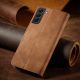 8. Magnet Fancy Case für Samsung Galaxy S23+ Flip Cover Wallet Stand Braun