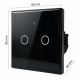 13. QOLTEC LICHT-EIN/AUS-SCHALTER | 2-KANAL-TOUCH-BEDIENUNG | WLAN | TIMER | TUYA | SCHWARZ