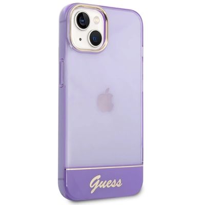 4. Guess Translucent iPhone 14 6.1" Hülle - Lila