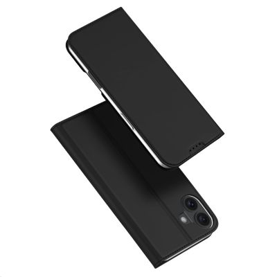 2. Dux Ducis Skin Pro Hülle für iPhone 16 Plus mit Klappe und Kartenfach – Schwarz