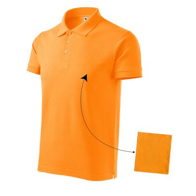Malfini Cotton M MLI-212A2 Mandarin Orange Poloshirt