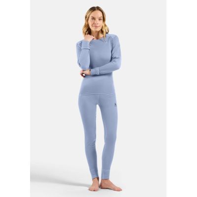 2. Odlo BL BOTTOM lange ACTIVE WARM Hose Größe M Blau-Grau