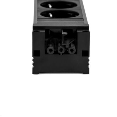 5. Bachmann 906.12640 6-fach Steckdosenverteiler, für den Innenbereich, schwarz