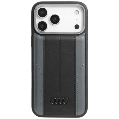 Audi A6 Kunstleder MagSafe Case für iPhone 17 Pro Max - Schwarz