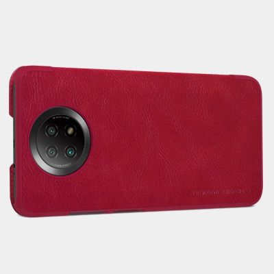 13. Nillkin Qin Lederholsterhülle für Xiaomi Redmi Note 9T 5G braun
